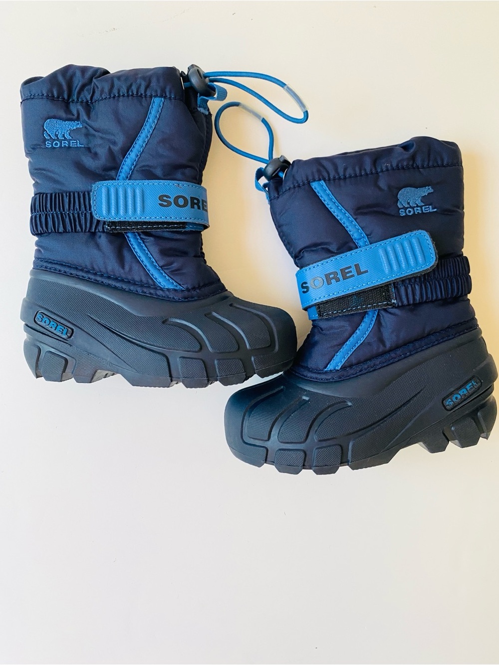 SOREL Flurry Kids Snow Winter Boots Blue US 9 NC1885-464 Insulated Warm Outdoor